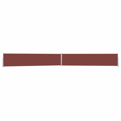Uttrekkbar sidemarkise 170x1200 cm brun