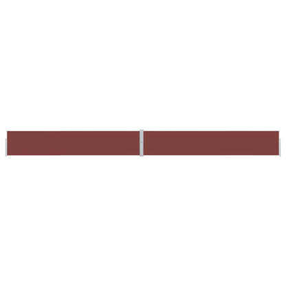 Uttrekkbar sidemarkise 170x1200 cm brun