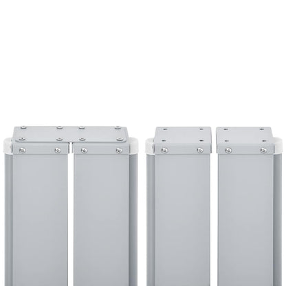 Uttrekkbar sidemarkise 170x1200 cm rød
