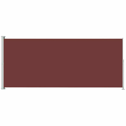 Uttrekkbar sidemarkise 180x500 cm brun