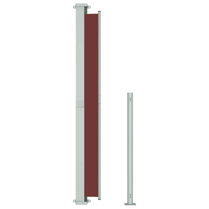 Uttrekkbar sidemarkise 180x500 cm brun