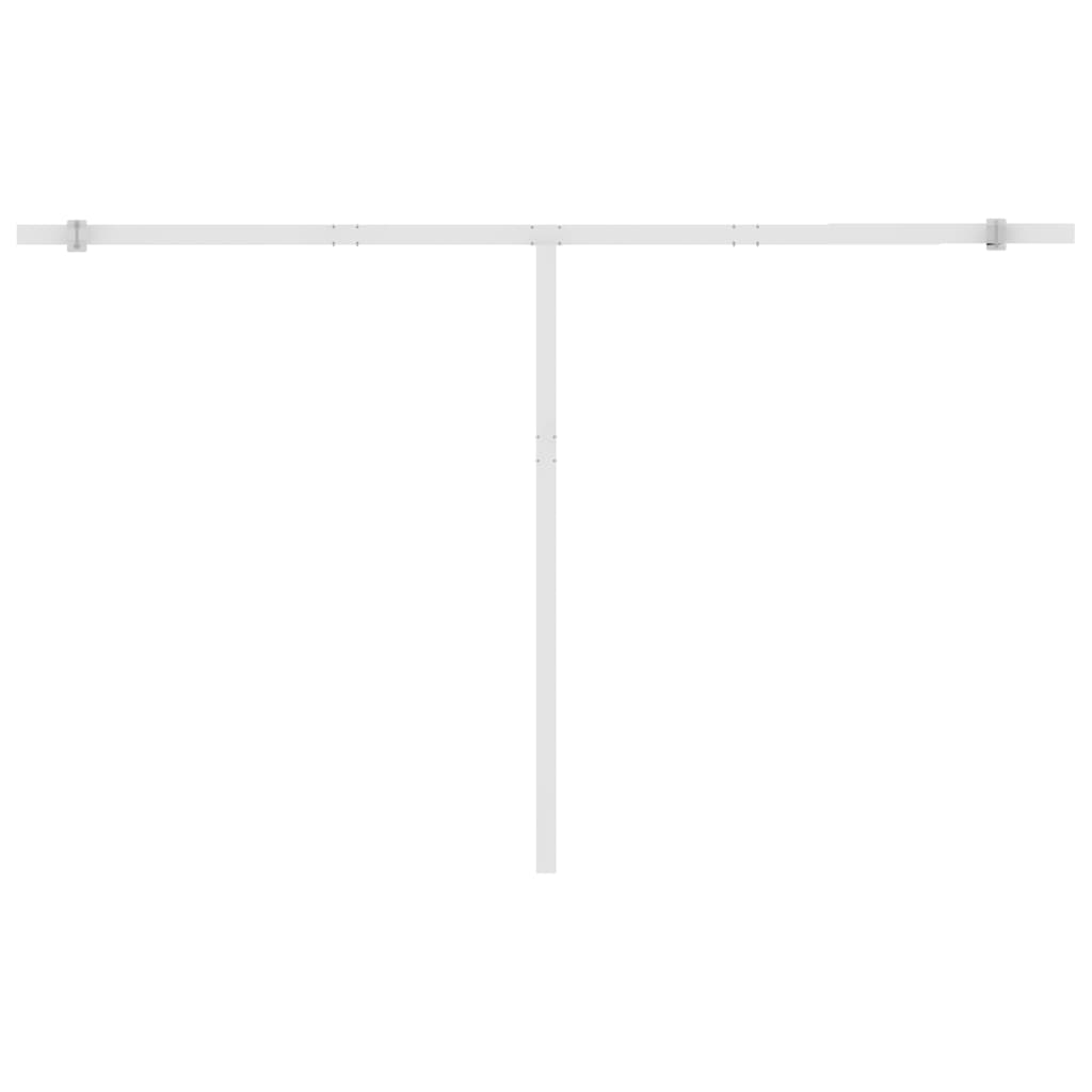 Frittstående manuell uttrekkbar markise 400x350 cm antrasitt