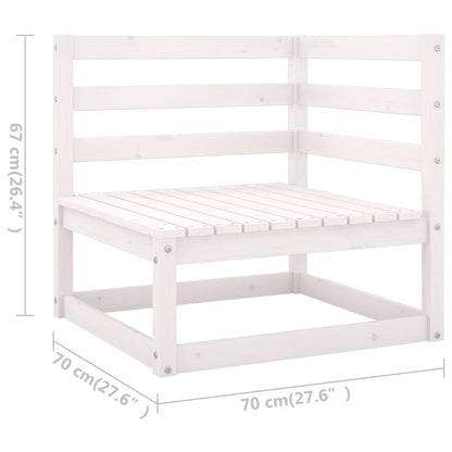 Hagesofa med puter 3-seters heltre furu