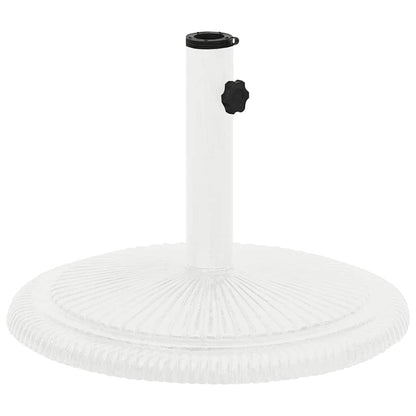 Parasollbase hvit 45x45x30 cm støpejern
