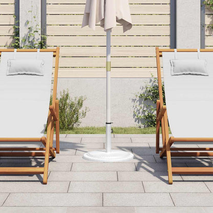 Parasollbase hvit 45x45x30 cm støpejern