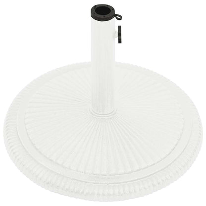 Parasollbase hvit 45x45x30 cm støpejern