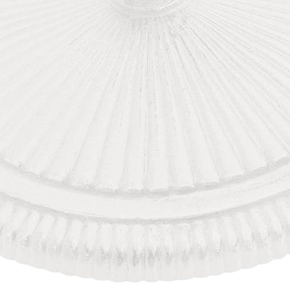 Parasollbase hvit 45x45x30 cm støpejern