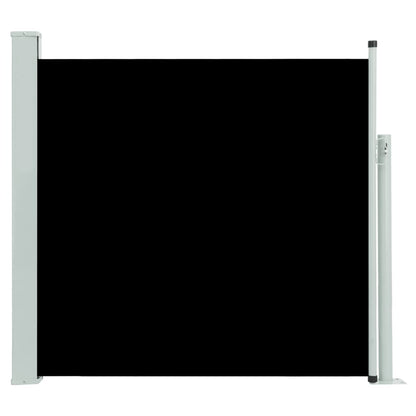 Uttrekkbar sidemarkise 170x300 cm svart