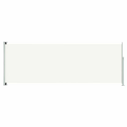 Uttrekkbar sidemarkise 220x600 cm kremhvit