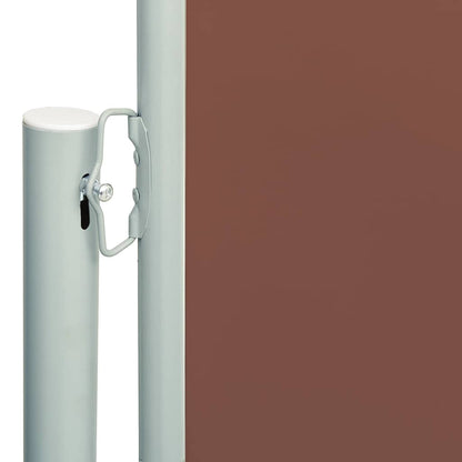 Uttrekkbar sidemarkise 220x600 cm brun