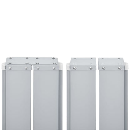 Uttrekkbar sidemarkise 140x600 cm blå