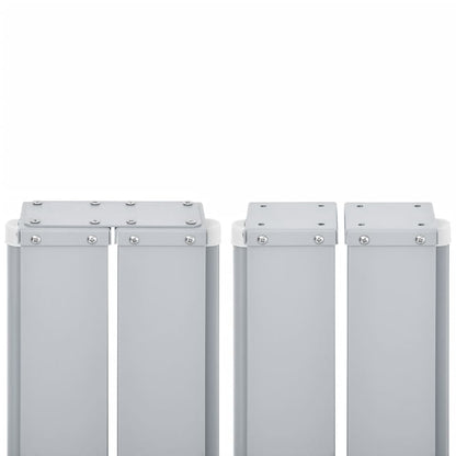 Uttrekkbar sidemarkise blå 160x600 cm