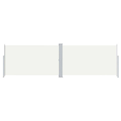 Uttrekkbar sidemarkise 180x600 cm kremhvit