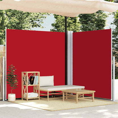 Uttrekkbar sidemarkise 220x600 cm rød