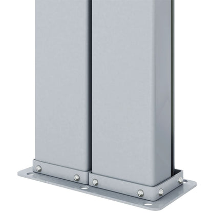 Uttrekkbar sidemarkise 160x1000 cm svart
