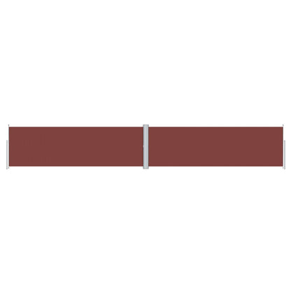 Uttrekkbar sidemarkise 160x1000 cm brun