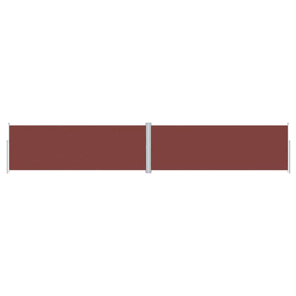Uttrekkbar sidemarkise 180x1000 cm brun