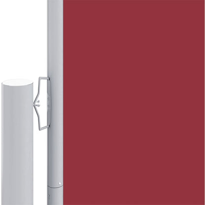 Uttrekkbar sidemarkise 180x1000 cm rød