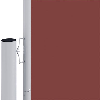 Uttrekkbar sidemarkise 220x1000 cm brun