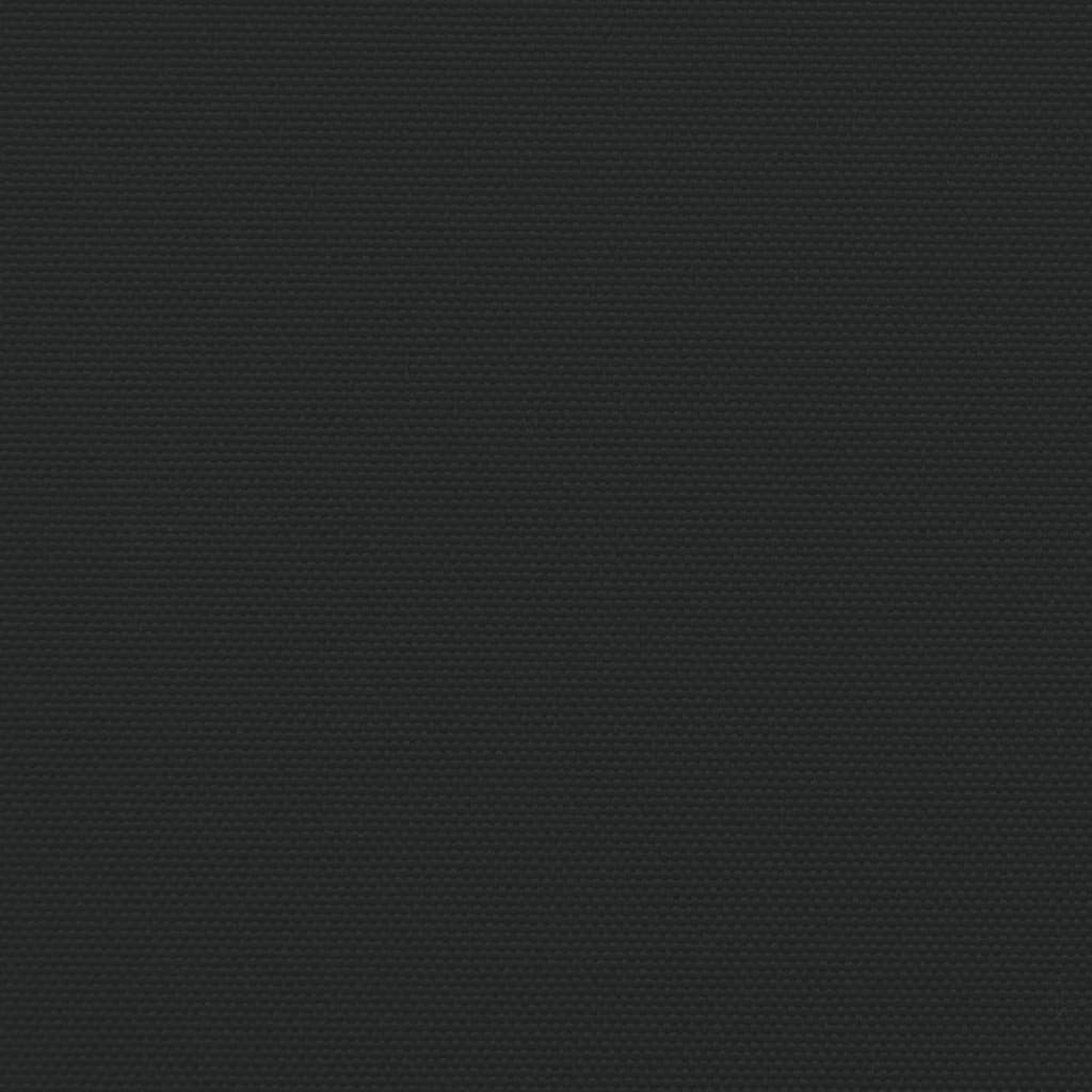 Uttrekkbar sidemarkise svart 140x1200 cm