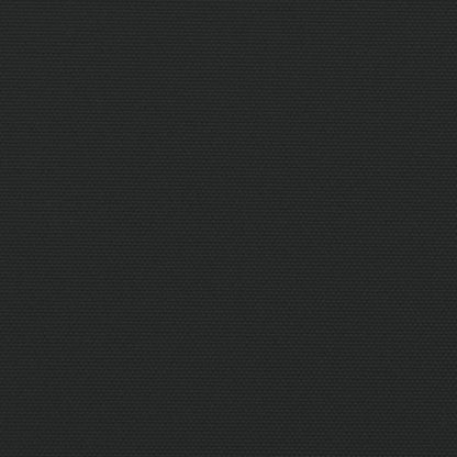 Uttrekkbar sidemarkise svart 140x1200 cm