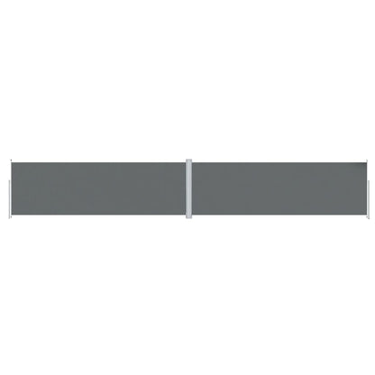 Uttrekkbar sidemarkise 200x1200 cm antrasitt