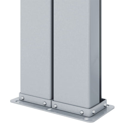 Uttrekkbar sidemarkise 200x1200 cm antrasitt