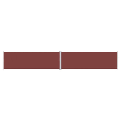 Uttrekkbar sidemarkise 200x1200 cm brun