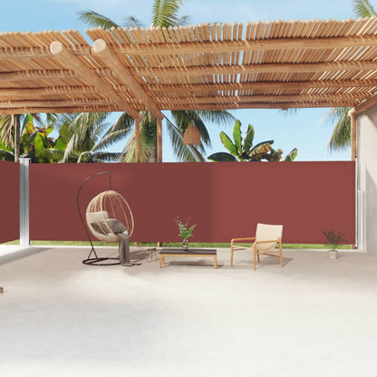 Uttrekkbar sidemarkise 200x1200 cm brun