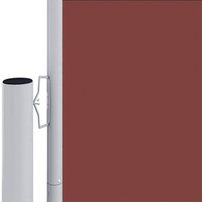 Uttrekkbar sidemarkise 220x1200 cm brun