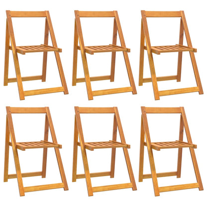 Klappstoler 6 stk heltre akasie