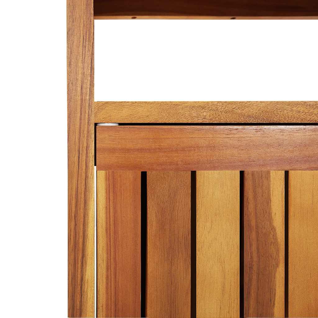 Hagekonsollbord 110x35x75 cm heltre akasie