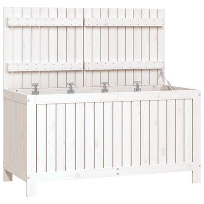 Putekasse hvid 121x55x64 cm heltre furu