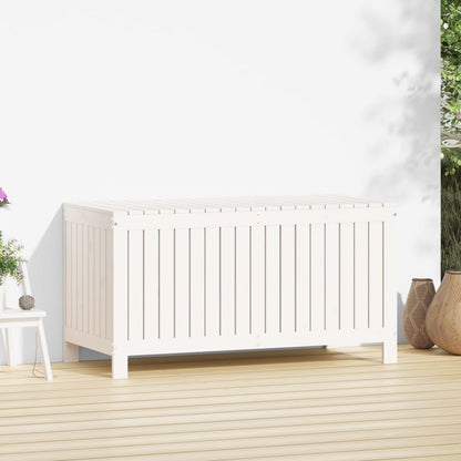Putekasse hvid 121x55x64 cm heltre furu
