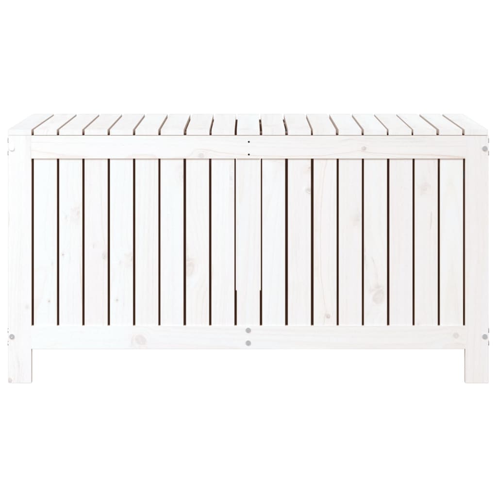 Putekasse hvid 121x55x64 cm heltre furu