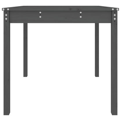 Hagebord grå 82,5x82,5x76 cm heltre furu