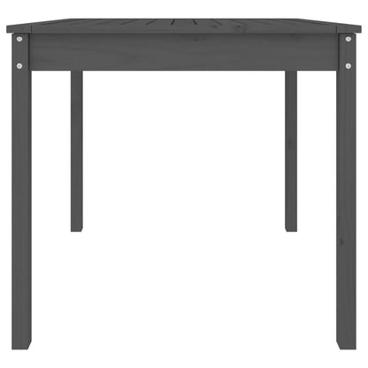 Hagebord grå 82,5x82,5x76 cm heltre furu