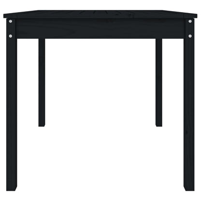 Hagebord svart 82,5x82,5x76 cm heltre furu