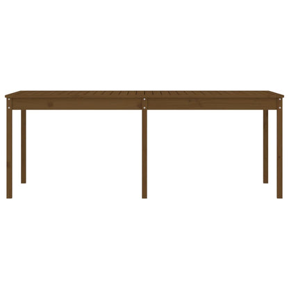 Hagebord honningbrun 203,5x100x76 cm heltre furu