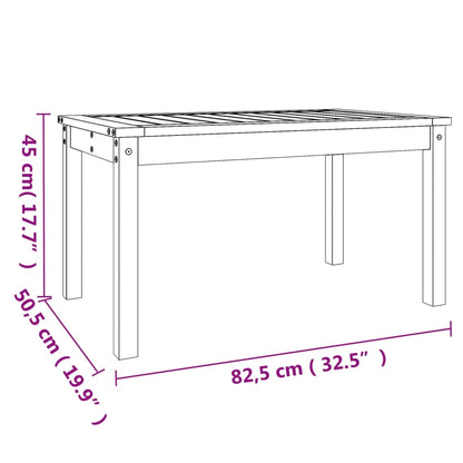 Hagebord 82,5x50,5x45 cm heltre douglasgran