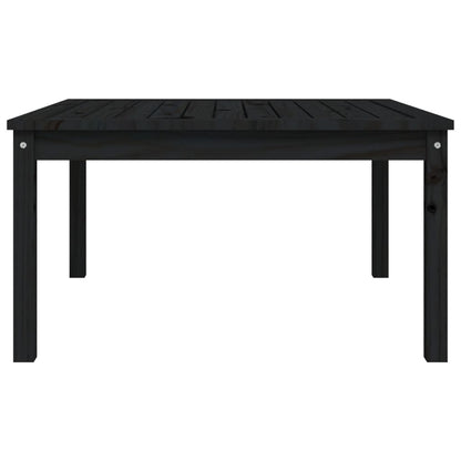 Hagebord svart 82,5x82,5x45 cm heltre furu