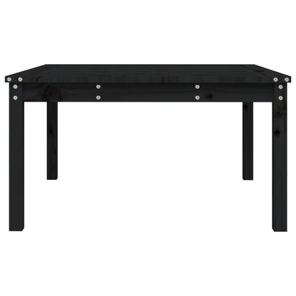 Hagebord svart 82,5x82,5x45 cm heltre furu