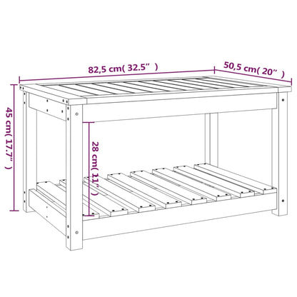Hagebord 82,5x50,5x45 cm heltre douglasgran