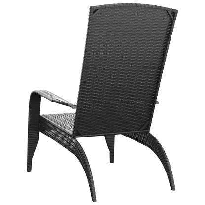 Adirondack hagestol polyrotting svart