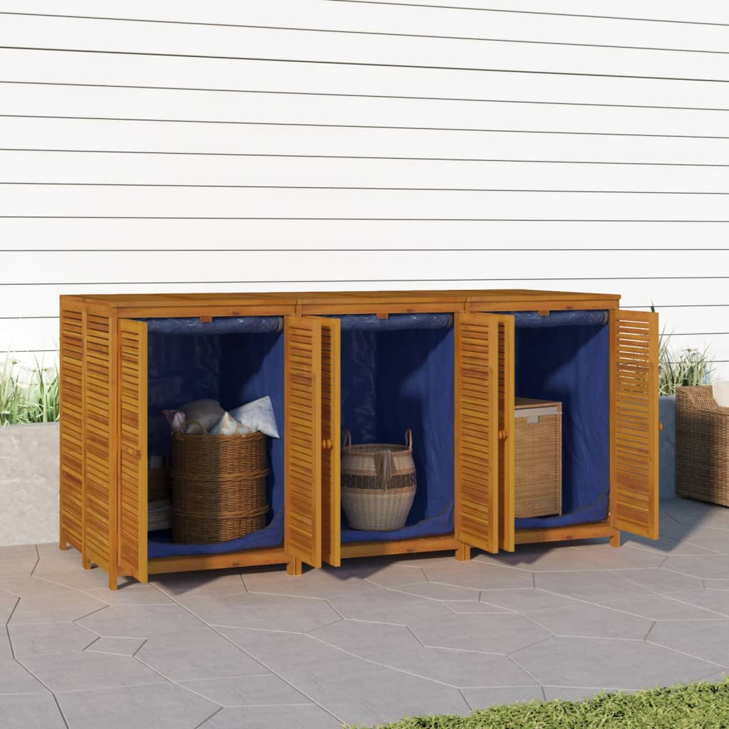Putekasse 210x87x104 cm heltre akasie