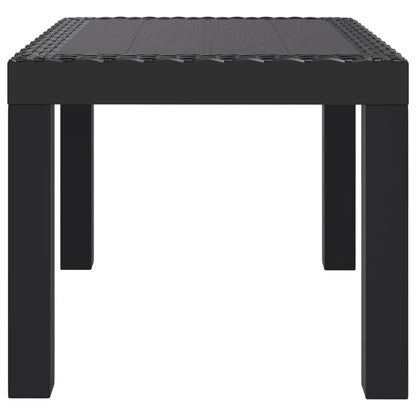 Hagebord antrasitt 59x47x40 cm PP