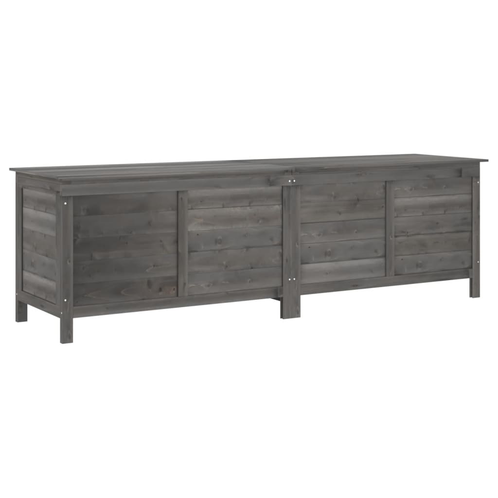 Putekasse antrasitt 198,5x50x56,5 cm heltre gran