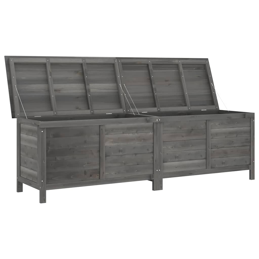 Putekasse antrasitt 198,5x50x56,5 cm heltre gran