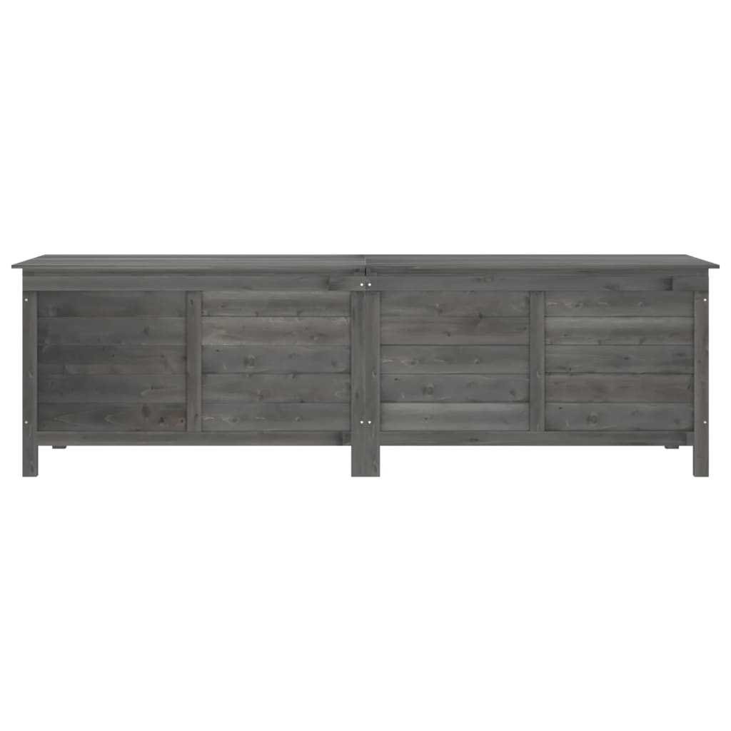 Putekasse antrasitt 198,5x50x56,5 cm heltre gran