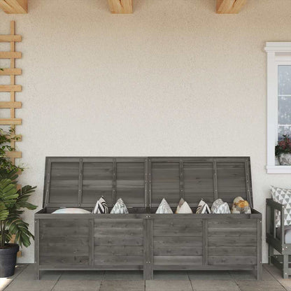 Putekasse antrasitt 198,5x50x56,5 cm heltre gran